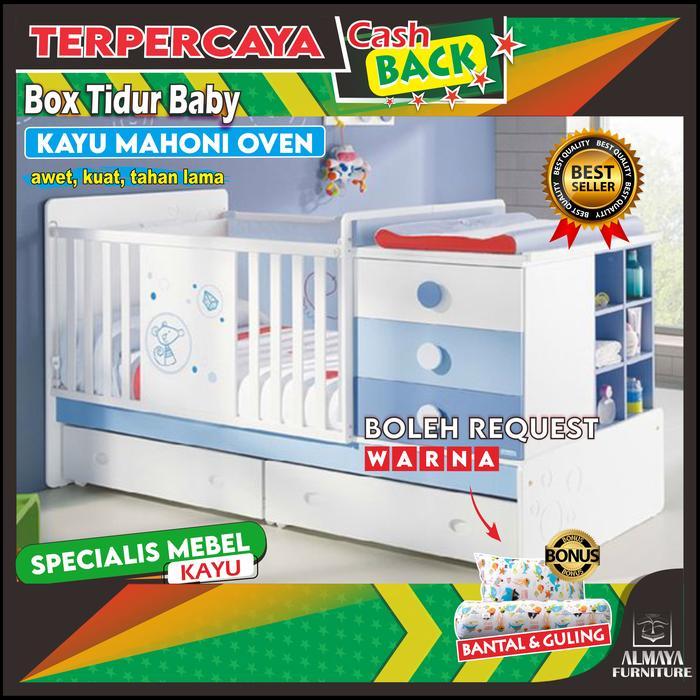 Ranjang box bayi murah, box bayi tafel, tempat tidur bayi kayu duko