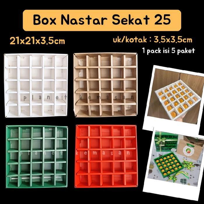 [Isi 5 Lembar] box nastar / box coklat / box mochi / box nastar pie sekat mika