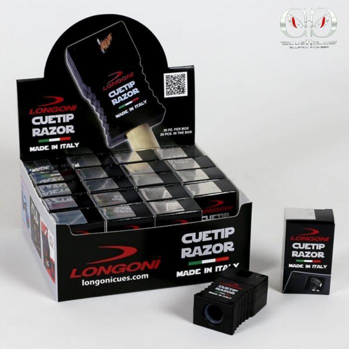 LONGONI CUE TIP RAZOR - Rautan Tip Stik Biliar