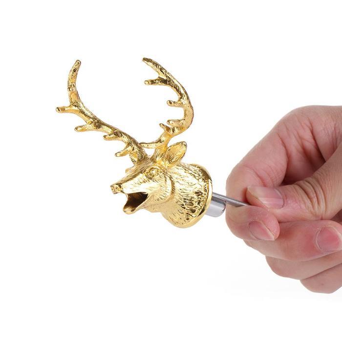 kitamani200 New Zinc Alloy Deer Head Wine Pourer Unique Stag Wine Bottle Stoppers Wine Aerators Bar