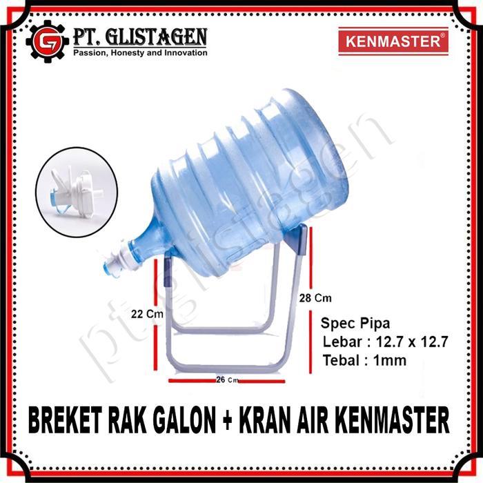 Breket Rak galon Tatakan galon + Kran Air Galon / Dispenser Air Galon