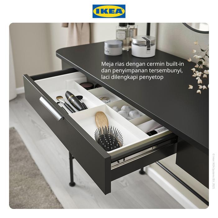 Ikea Grafjallet Meja Rias Antrasit 100X42Cm Furniture Tbk