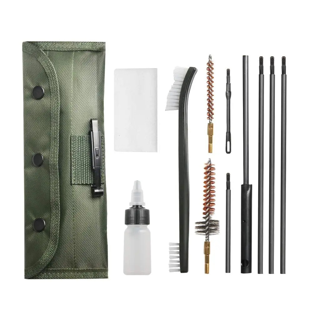 10PC/Set AR15 M16 M4 Gun Brushes Cleaning Kit Airsoft Pistol Cleanner 5.56mm .223 22LR .22 Tactical