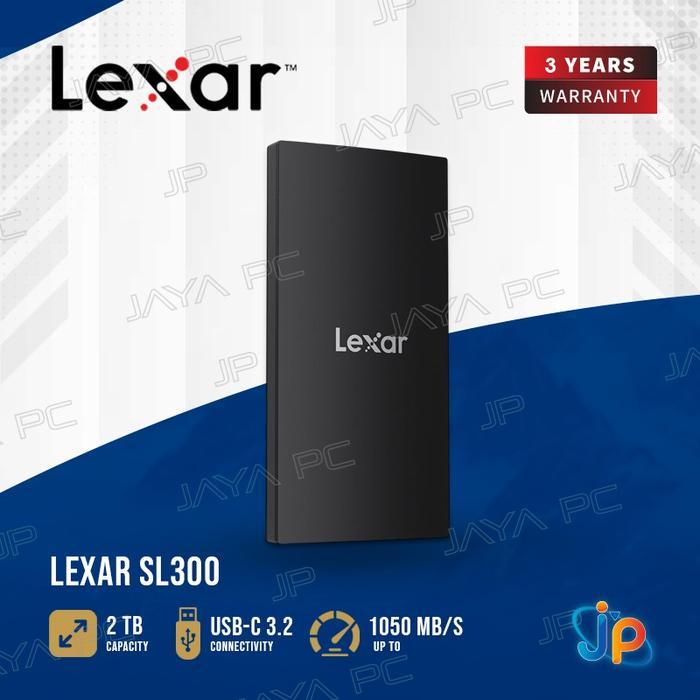 TERLARIS Lexar SL300 SSD External Portable 2TB - 2 TB USB-C 3.2