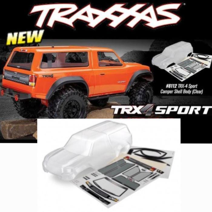 Traxxas TRX-4 Sport Pre-Cut Body w/Camper (Clear) #8112