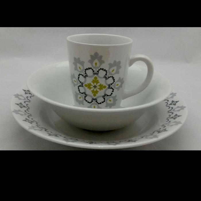 Piring Makan Set/Piring Makan Motif Batik