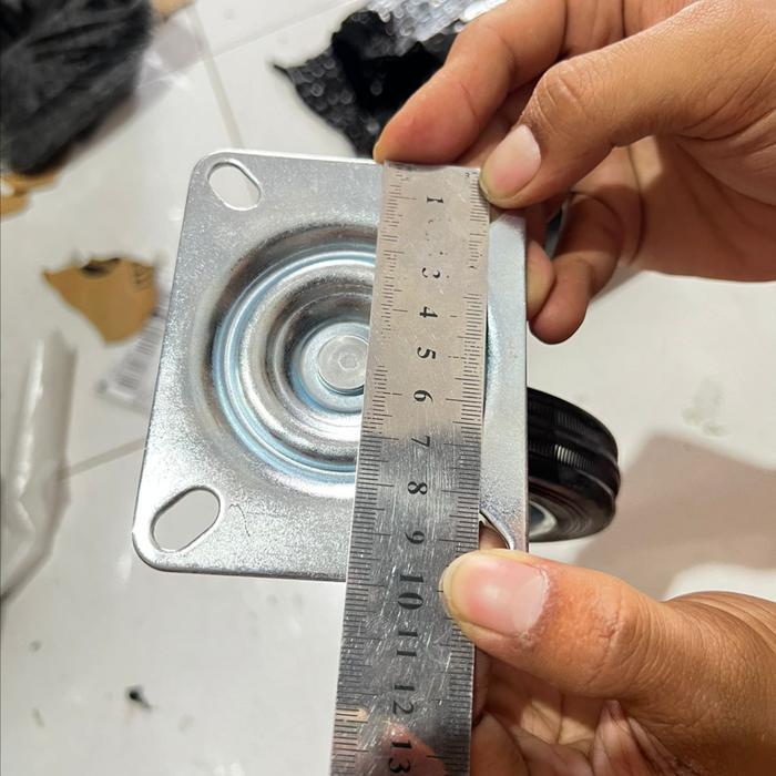 Roda Gerobak 4" Hidup Roda Troli Karet Roda Troly 4 Inch Roda Karet Populer