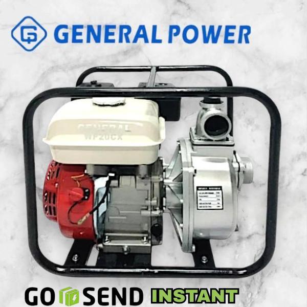 GENERAL Waterpump Alkon Bahan Bakar BENSIN 5.5 Hp selang input output 2 inch Model WP20CX