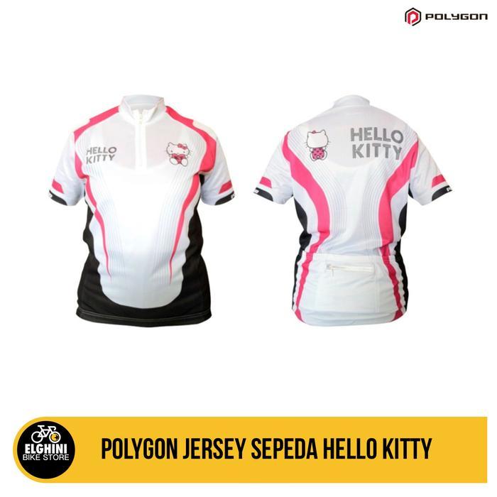 Jersey Polygon Jersey Sepeda Hello Kitty
