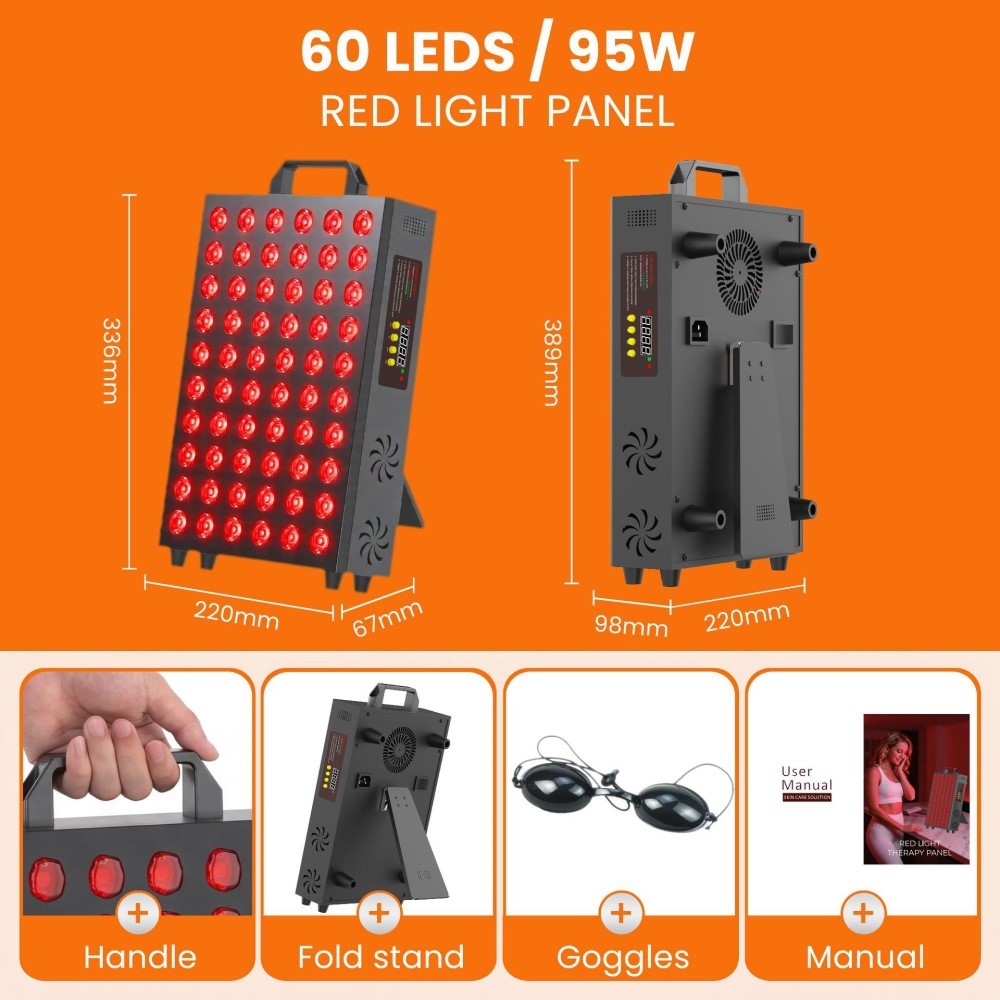 Double Chip LED Red Light Therapy Panel Lamp 660nm near Infrared 850nm Infrared Beauty Devices for