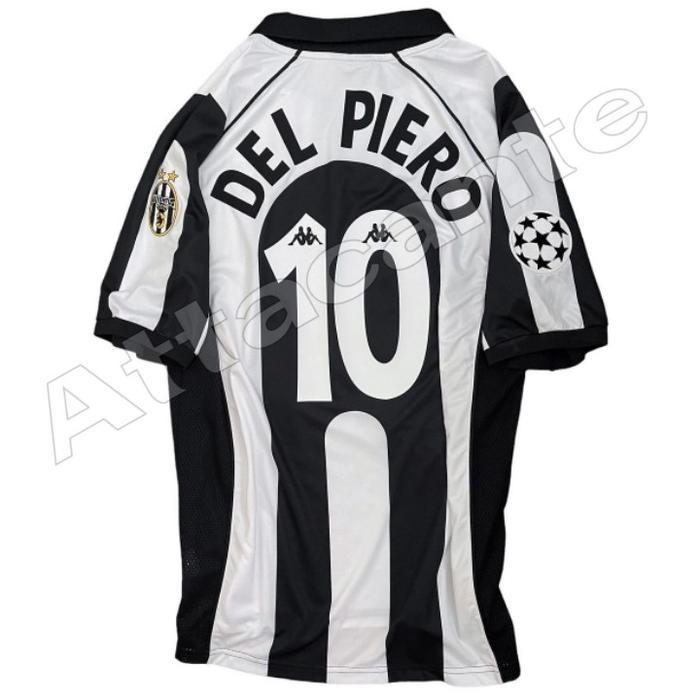 RETRO Bianconeri Home 1997 / 1998 + Nameset DEL PIERO / Custom + Patch