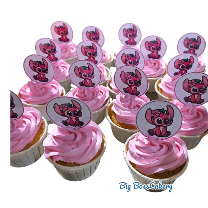 BUTTERCREAM VANILLA CUPCAKE CUP CAKE PRINT TOPPER