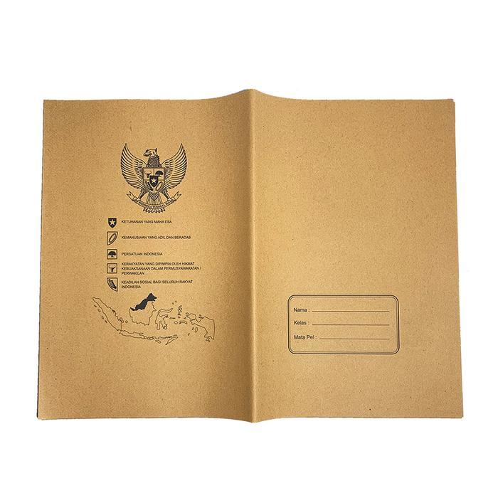 Sampul Coklat Buku Tulis Cetak bergambar // Sampul Bening - Pack