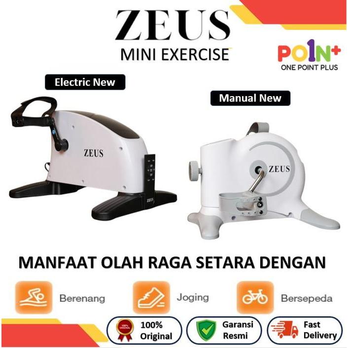 Zeus Mini Exercise Bike Static Electric Sepeda Terapi Statis
