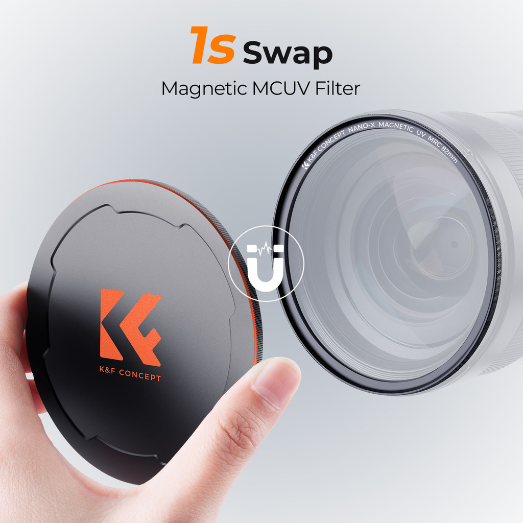 K&F CONCEPT Magnetic Filter Kit for Camera Lens, Magnetic UV+CPL+ND1000 Filter,for