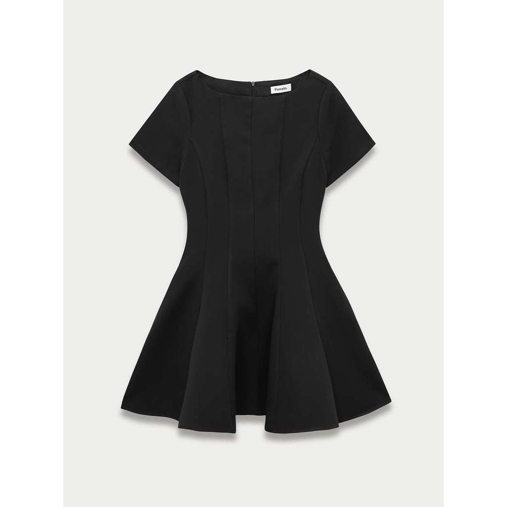 Pomelo. Flare Mini Dress - Black