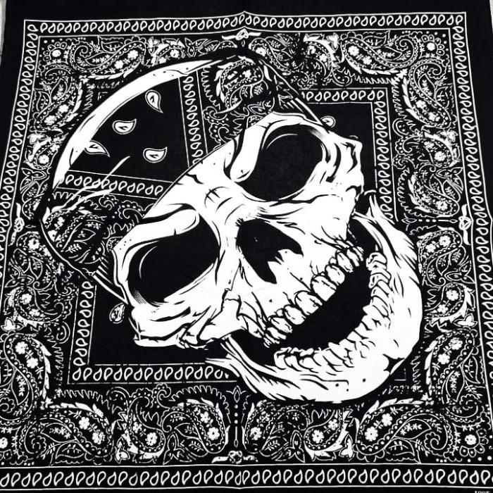 Terbaru Bandana Tengkorak Skull Slayer Biker Scarf - Katun
