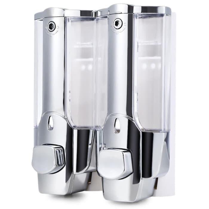 Tempat Sabun -Dispenser Sabun Cair 2 in 1 - Tempat Sabun Cair 2 Tabung