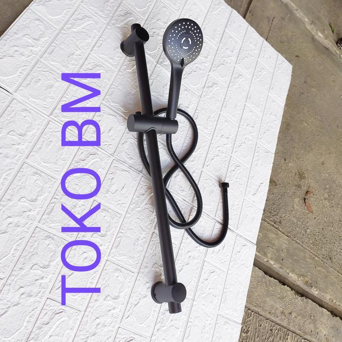 Terlaris Shower Set/Shower Tiang Black Fiorentino
