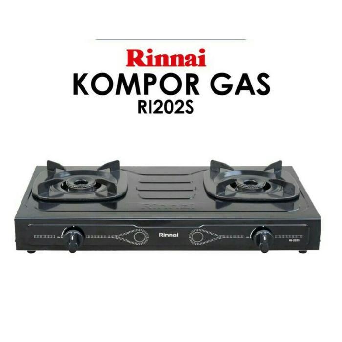 Rinnai Ri-202 S Kompor Gas 2 Tungku Sun Burner / Kompor Gas Rinnai Ri202S / Kompor Rinnai Ri 202 S /
