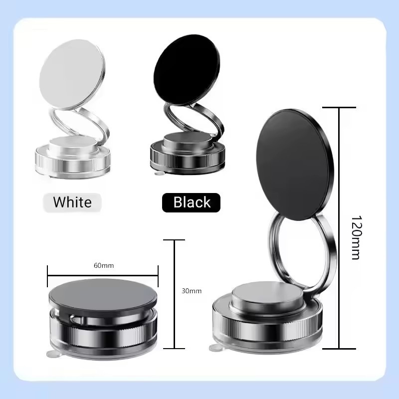 Magnetic Phone Holder for car 360 Rotatable Foldable & Adjustable Magnetic Car Mount ,Suction Cup
