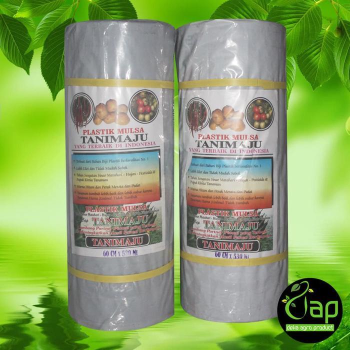 Plastik Mulsa Hitam Perak "Tani Maju" 60/120 Cm 530 Meter Terlaris