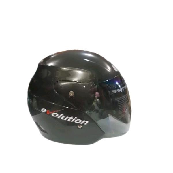 Gm Evolution Hitam Dop / Hitam Metalik /Gm Evo Polos Helm Motorcycle Terlaris
