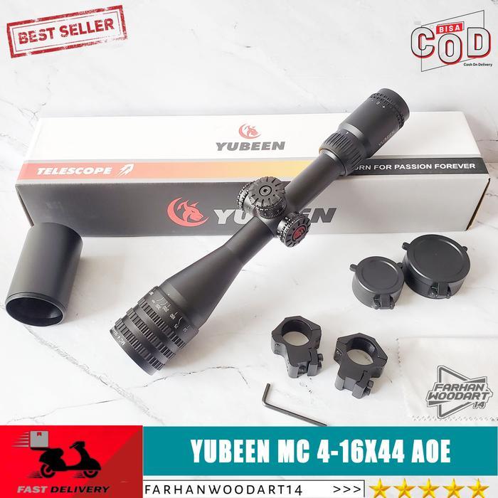 Teleskop Yubeen MC 4-16x44 AOE YUBEEN 4-16X44 AOEG Tahan Getar
