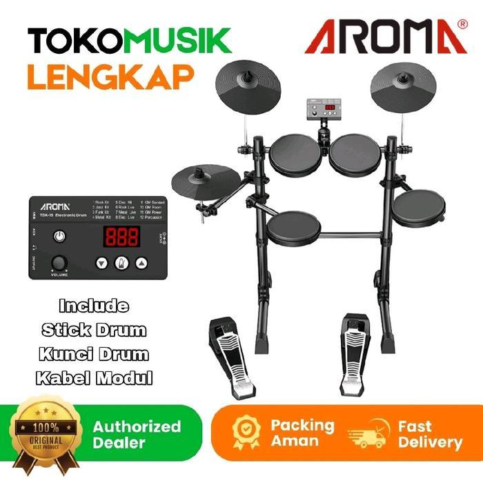 Electric Drum Elektrik Aroma TDX15 Drum Aroma TDX 15 Original