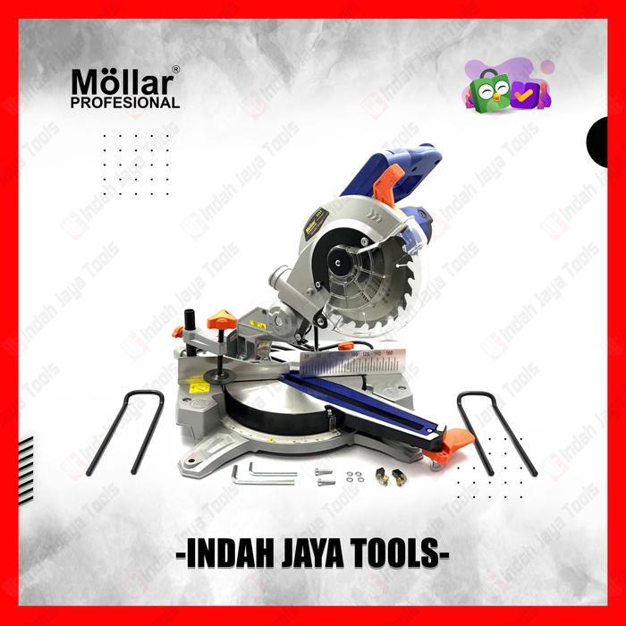 tokobryani MOLLAR MS1200S Miter Saw Sliding 7 Inch Laser Mitre Saw Gergaji Pigura