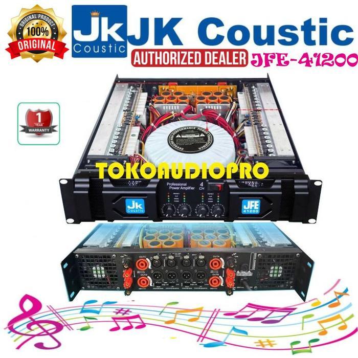 Promo Jk Coustic Jfe41200 4-Channel Power Amplifier Jk Coustic Jfe-41200