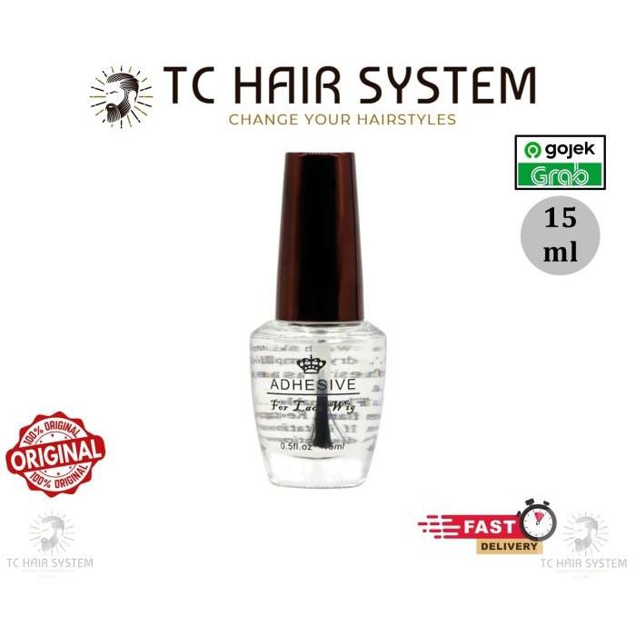 TERLARIS Lem Cair Rambut Palsu / Lem Wig / Lem Toupee / Perekat Rambut Palsu