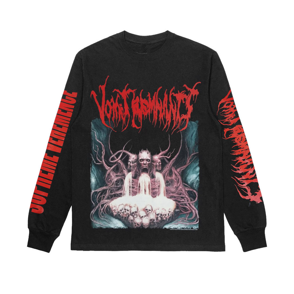LONGSLEEVE - VOMIT REMNANTS - SUPREME VEHEMENCE lindung kaos band death metal original