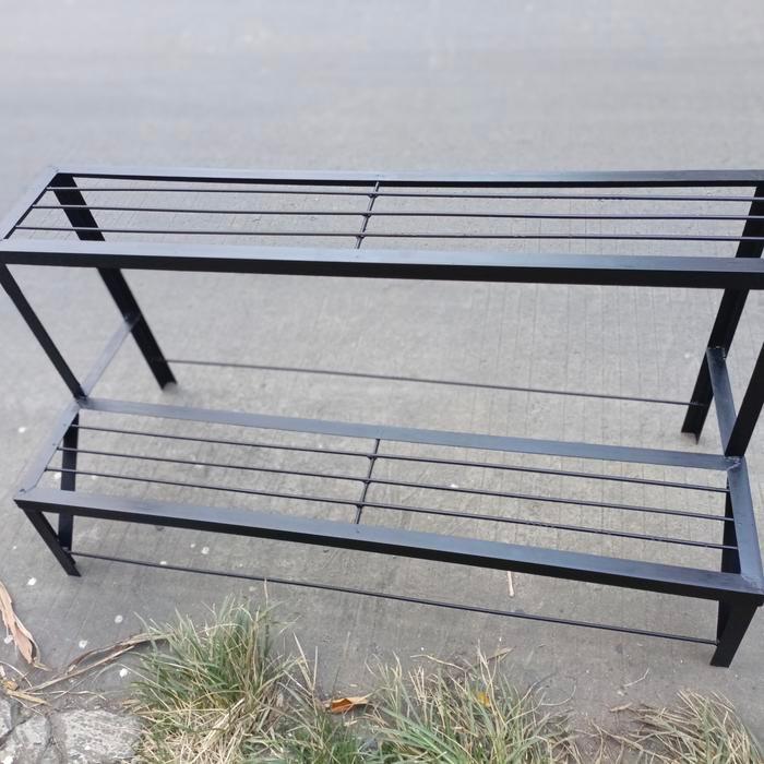 Premium 3 Tingkat / 100 Cm / Rak Susun Pot Bunga Baja Ringan / Rak Pot Bunga Original