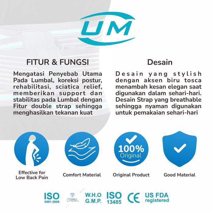 Korset Lumbal Hnp Lumbo Sacral Belt Um A-21 Korset Lumbal/Lumbar Premium Stabilitas Punggung Bawah