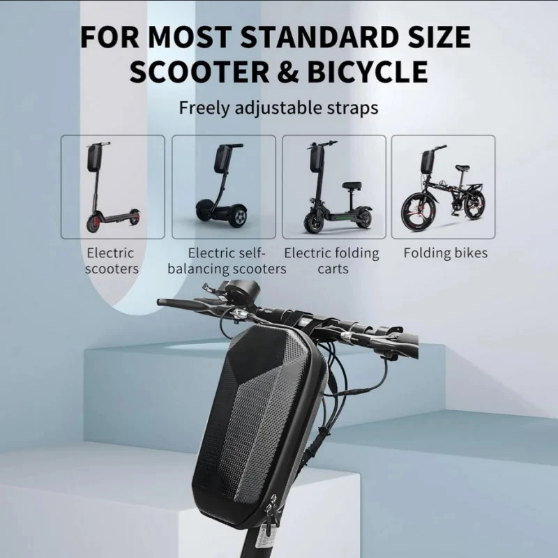 5L Big Capacity Hard Shell Electric Scooter Front Bag Waterproof Bicycle Storage Bag Portable