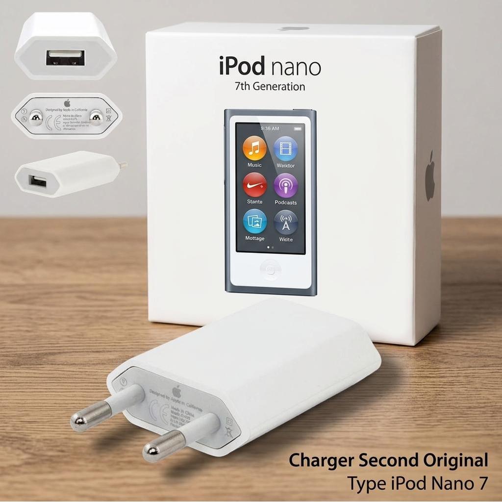 Adapter Charger Apple A2118 Original Bekas Standard Charging iPod Nano 7