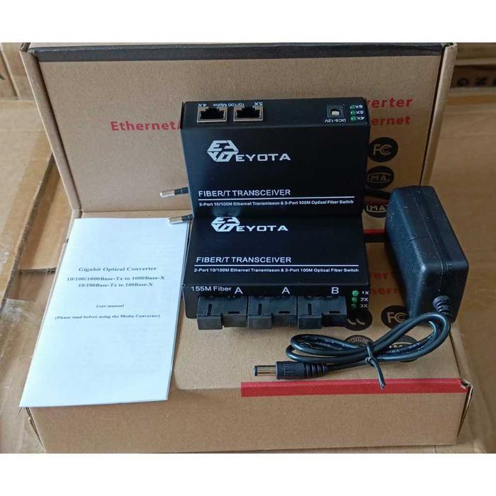 SKS Media Converter FO Eyota Fiber Optik Fiber Transceiver