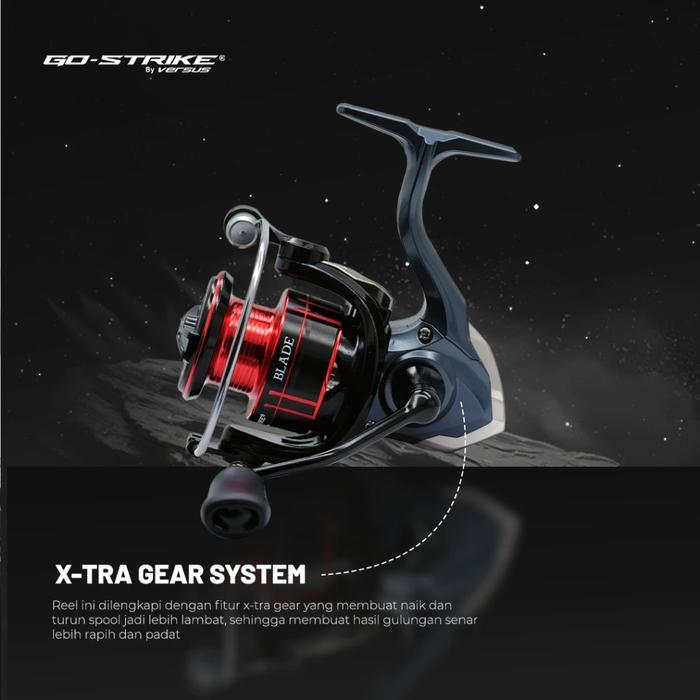 Reel Pancing Gostrike Versus Blade 1000 - 6000 (7 Seal Bearing) New Power Handle