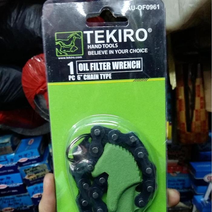 Kunci Pembuka Filter Oli / Alat Pelepas Filter Oli - Rantai 6" TEKIRO