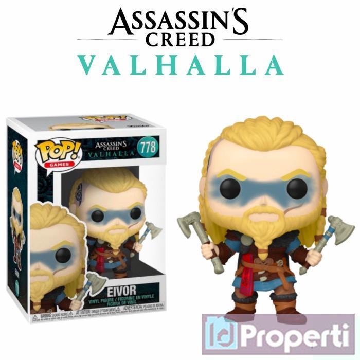 HOT SALE MINIATUR ASSASSIN'S CREED VALHALLA #778 EIVOR TWO AXE FUNKO POP FIGURE TERMURAH