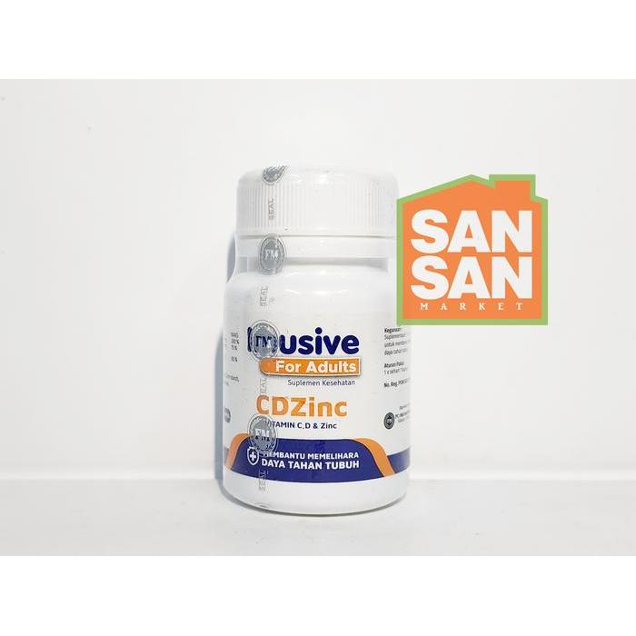 IMUSIVE CDZinc isi 60 kapsul - suplemen vitamin c d zinc