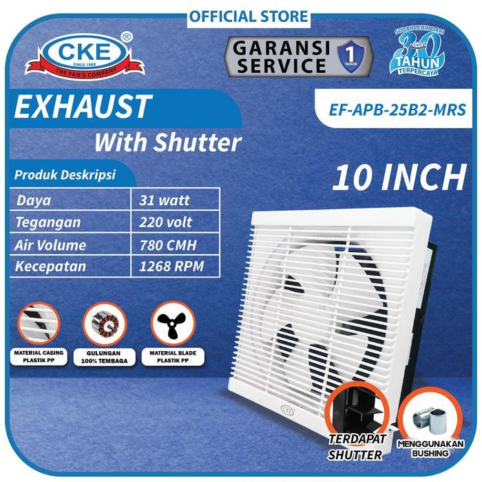 Wall Exhaust Fan 10 Inch Kipas Angin Hexos Dinding Ventilasi Dapur 10"