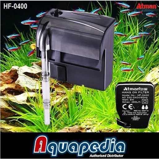 Atman HF-0400 Filter Gantung Aquarium Aquascape Hang-on Filter Atman HF0400