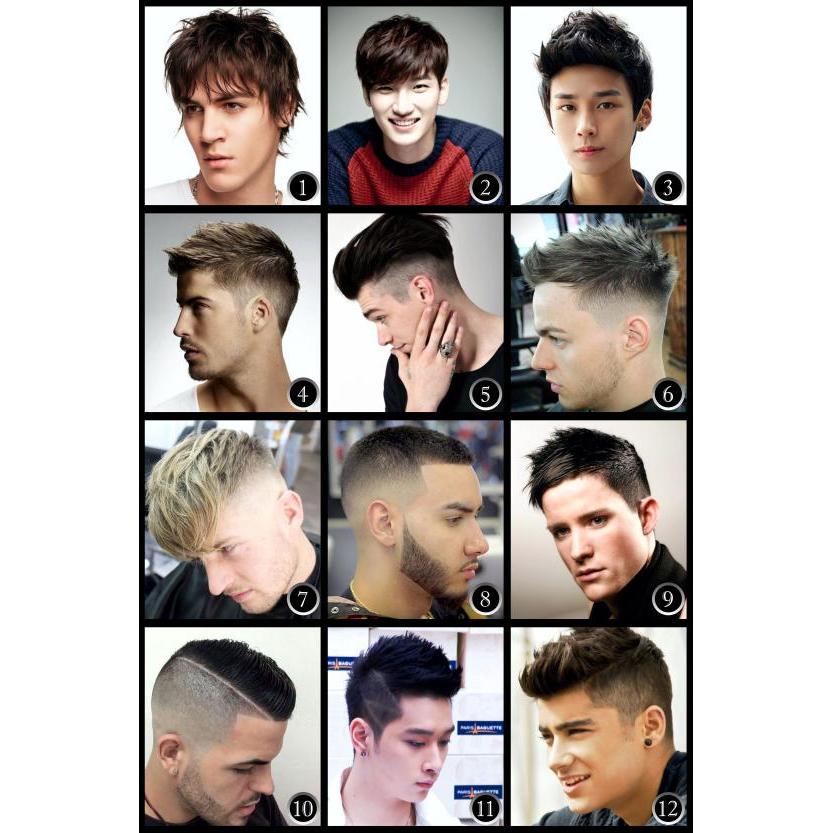 Poster Model Cukur Rambut Barbershop