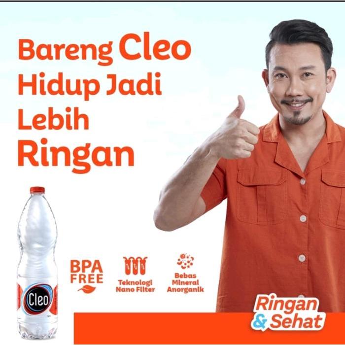 Premium Cleo 550Ml Kemasan Dus-Cleo 550 Ml-Cleo Water 550Ml 1Dus 24 Botol-Air Cleo Botol-Jual Cleo