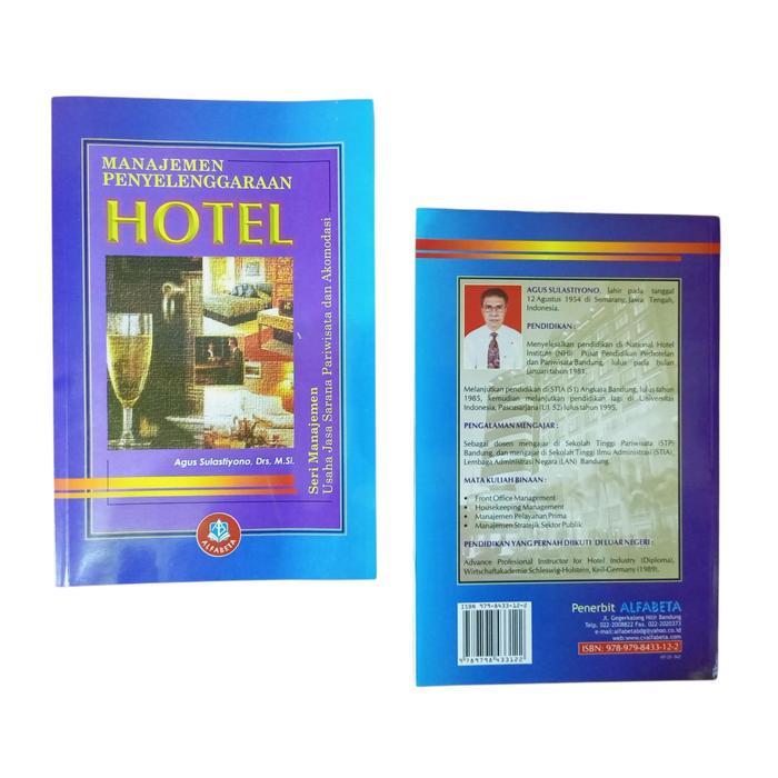 Buku Manajemen Penyelenggaraan Hotel untuk Pariwisata dan Akomodasi - Agus Sulastiyono