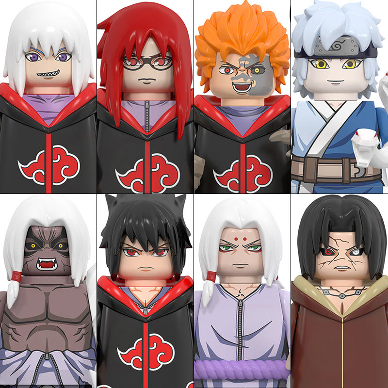 WM6113 Naruto Building Blocks Figure Kimimaro Boruto Mitsuki Gaara Namikaze Minato Tobirama Action