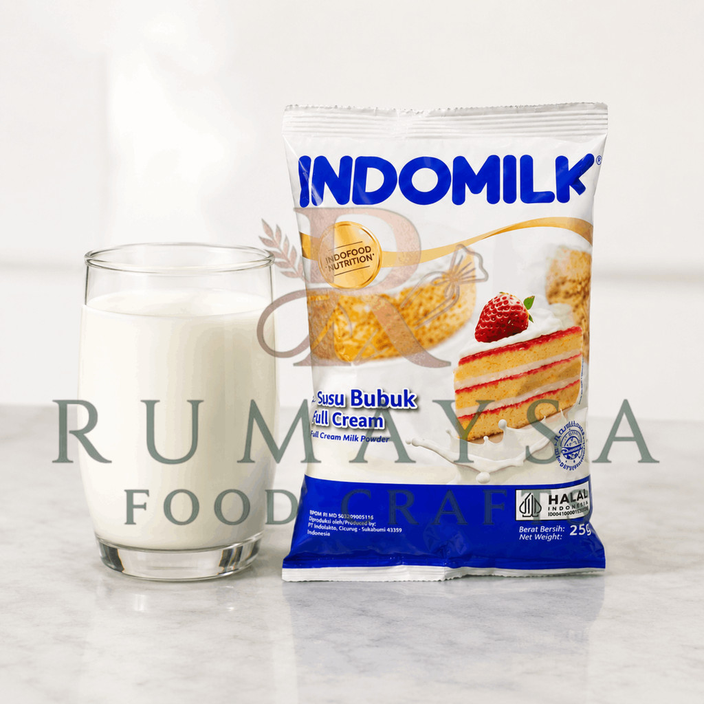 Indomilk Full Cream Susu Bubuk 250gr Susu Bubuk Premium Untuk Cake Cookies Dan Baking