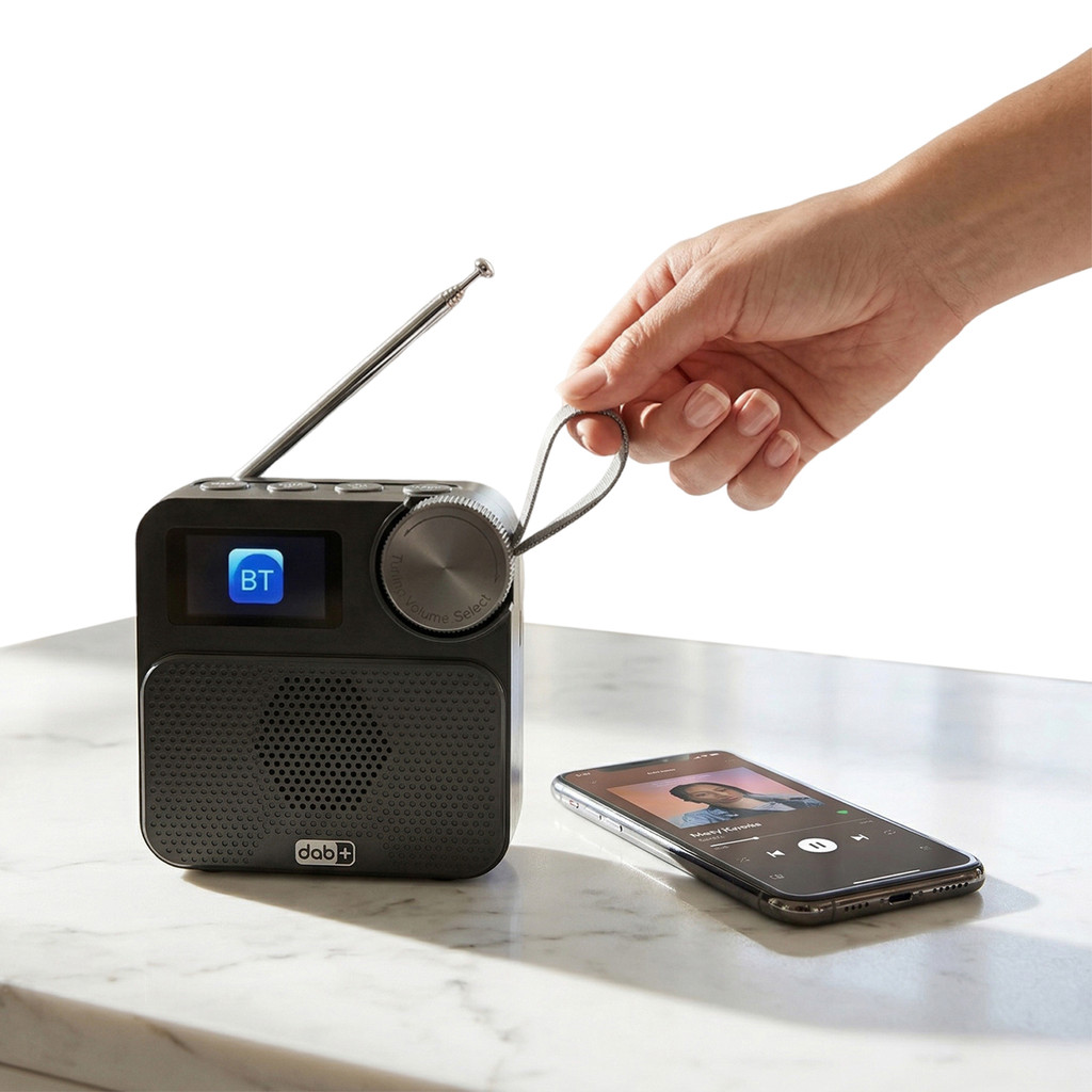 High-Quality Broadcasting FM/DAB/DAB+ Bluetooth Internet Radio Rechargeable Radio Wireless Bluetooth